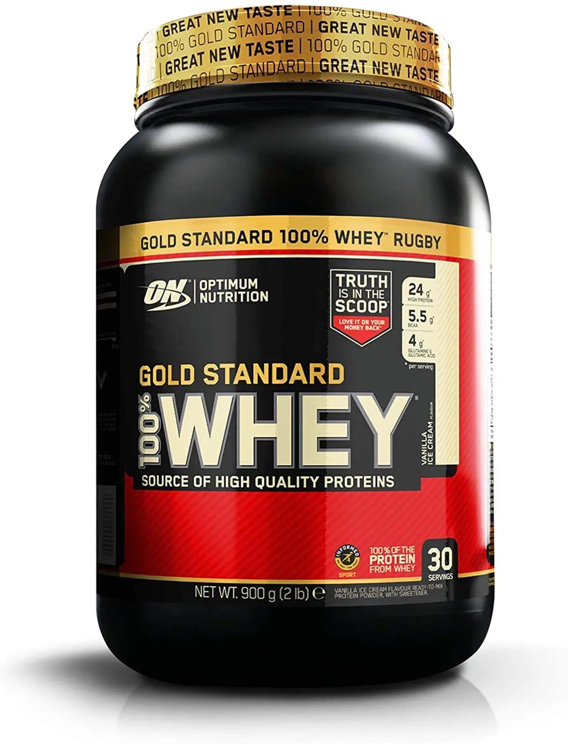 Optimum Nutrition 100 Percent Whey Gold Standard Sports Supplements, 908 g, Vanilla - TrustMedUSA