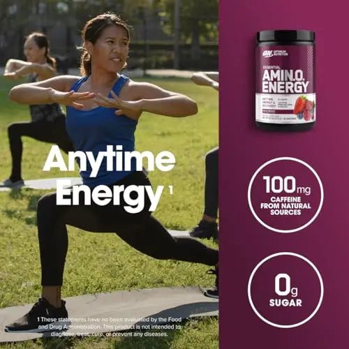 Optimum Nutrition Amino Energy - Pre Workout with Green Tea, BCAA, Amino Acids - TrustMedUSA