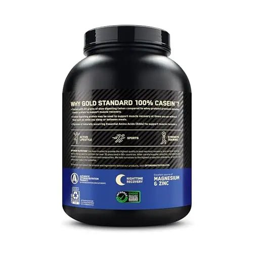 Optimum Nutrition Gold Standard 100% Casein Slow Digesting Protein Powder with Zinc - TrustMedUSA