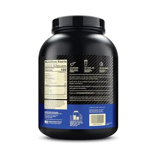 Optimum Nutrition Gold Standard 100% Casein Slow Digesting Protein Powder with Zinc - TrustMedUSA