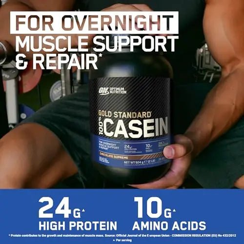 Optimum Nutrition Gold Standard 100% Casein Slow Digesting Protein Powder with Zinc - TrustMedUSA