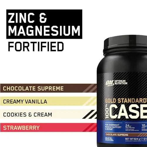 Optimum Nutrition Gold Standard 100% Casein Slow Digesting Protein Powder with Zinc - TrustMedUSA