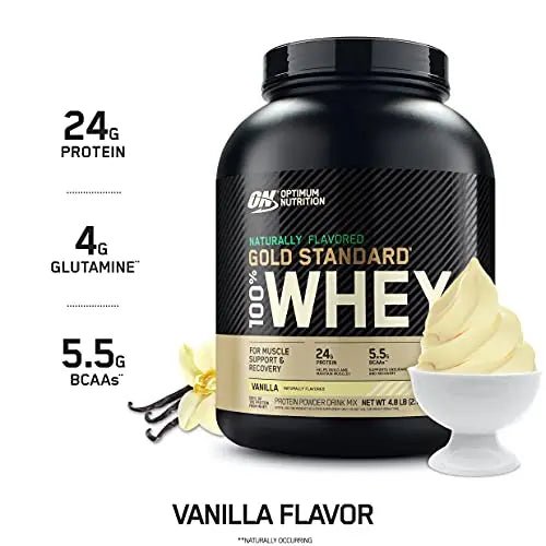 Optimum Nutrition Gold Standard 100% Whey Protein Powder 4.8 (Packaging May Vary) - TrustMedUSA