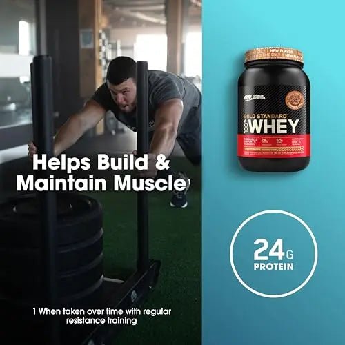 Optimum Nutrition Gold Standard 100% Whey Protein Powder, Cinnamon Roll, 2 Pound - TrustMedUSA