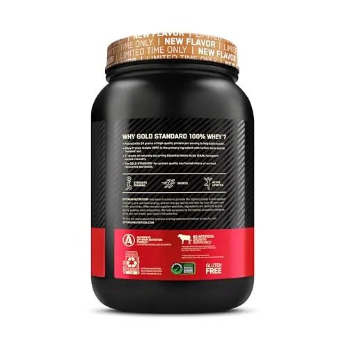 Optimum Nutrition Gold Standard 100% Whey Protein Powder, Cinnamon Roll, 2 Pound - TrustMedUSA