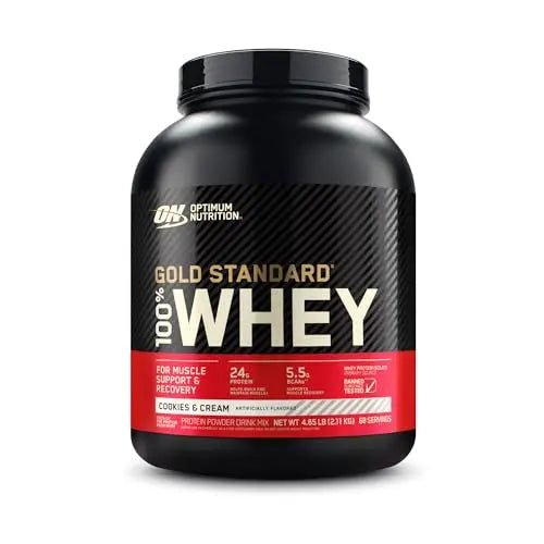 Optimum Nutrition Gold Standard 100% Whey Protein Powder, Cookies & Cream, 5 Pound - TrustMedUSA