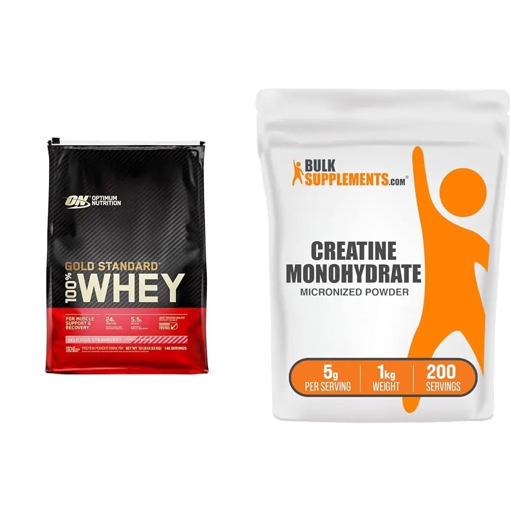 Optimum Nutrition Gold Standard 100% Whey Protein Powder, Delicious Strawberry - TrustMedUSA