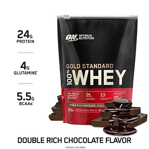 Optimum Nutrition Gold Standard 100% Whey Protein Powder, Double Rich Chocolate - TrustMedUSA