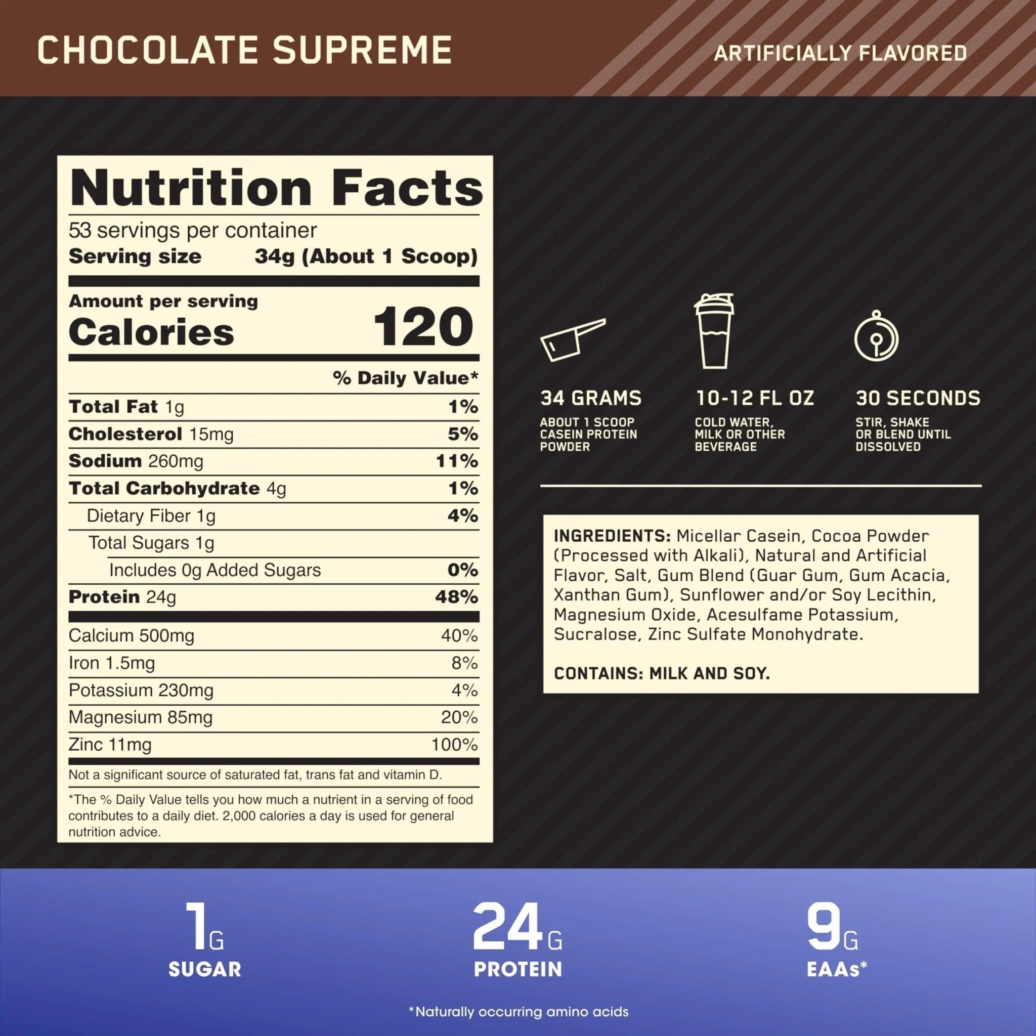 Optimum Nutrition Gold Standard 100% Whey Protein Powder, Double Rich Chocolate - TrustMedUSA