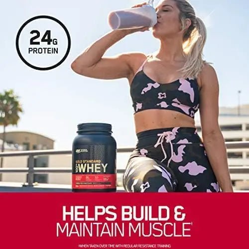 Optimum Nutrition Gold Standard 100% Whey Protein Powder, Double Rich Chocolate - TrustMedUSA