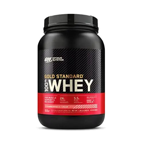 Optimum Nutrition Gold Standard 100% Whey Protein Powder, Strawberries & Cream - TrustMedUSA