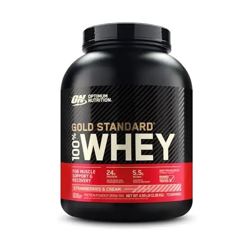 Optimum Nutrition Gold Standard 100% Whey Protein Powder, Strawberries & Cream - TrustMedUSA