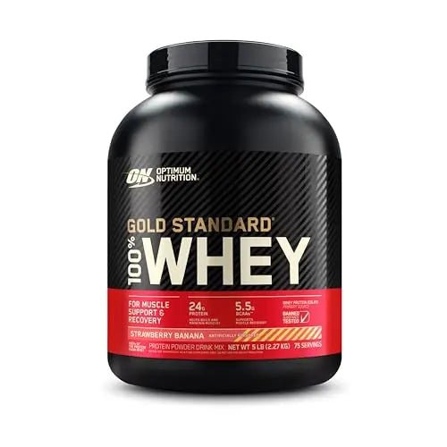 Optimum Nutrition Gold Standard 100% Whey Protein Powder, Strawberry Banana - TrustMedUSA