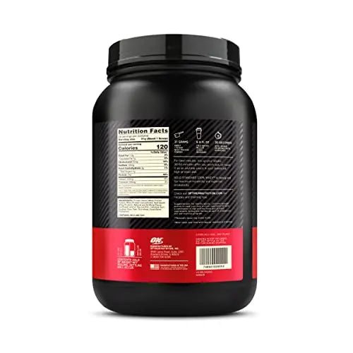 Optimum Nutrition Gold Standard 100% Whey Protein Powder, Vanilla Ice Cream, 2 Pound - TrustMedUSA