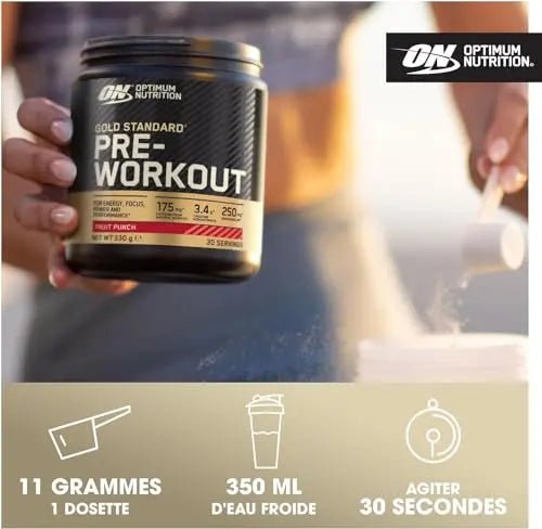 Optimum Nutrition Gold Standard Pre Workout Powder, Energy Drink with Creatine - TrustMedUSA