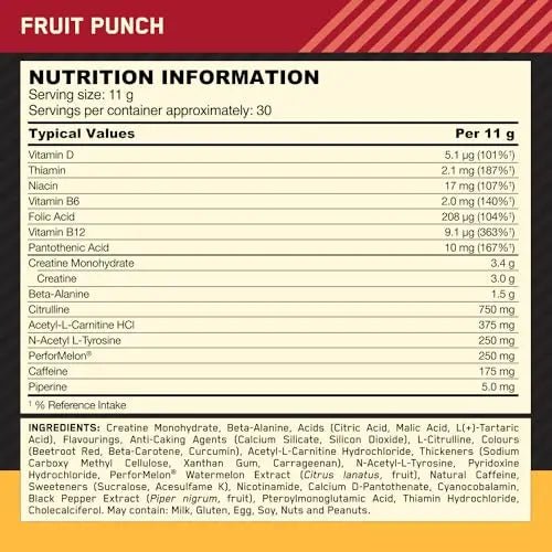 Optimum Nutrition Gold Standard Pre Workout Powder, Energy Drink with Creatine Monohy - TrustMedUSA