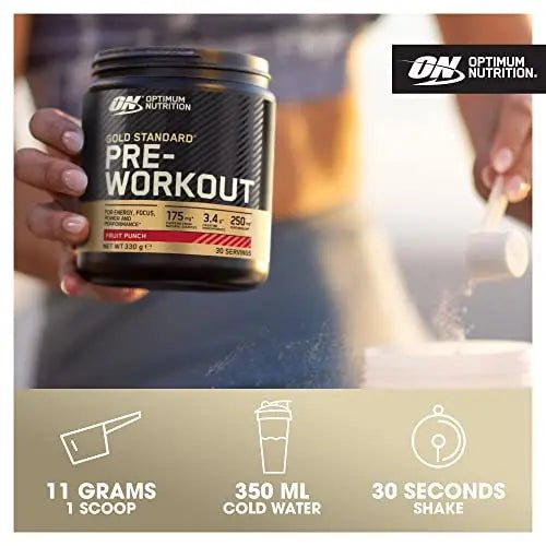 Optimum Nutrition Gold Standard Pre Workout Powder, Energy Drink with Creatine Monohy - TrustMedUSA