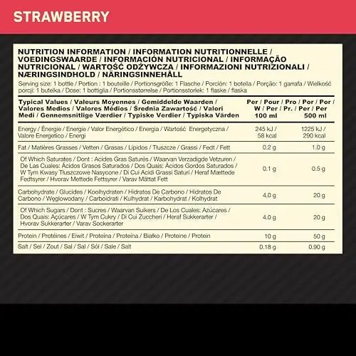 Optimum Nutrition High Protein Shake Bottles, Ready To Drink Healthy Snacks, No added - TrustMedUSA