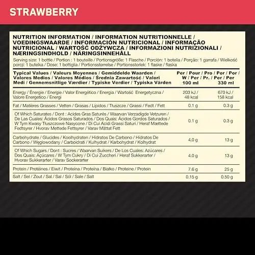 Optimum Nutrition High Protein Shake Bottles, Ready To Drink Healthy Snacks, No added - TrustMedUSA