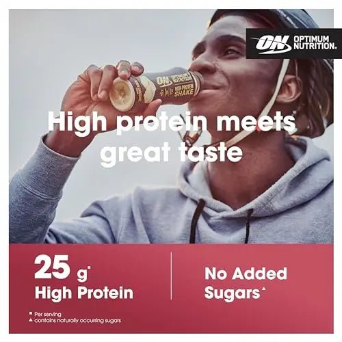 Optimum Nutrition High Protein Shake Bottles, Ready To Drink Healthy Snacks, No added - TrustMedUSA