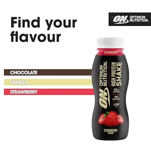 Optimum Nutrition High Protein Shake Bottles, Ready To Drink Healthy Snacks, No added - TrustMedUSA