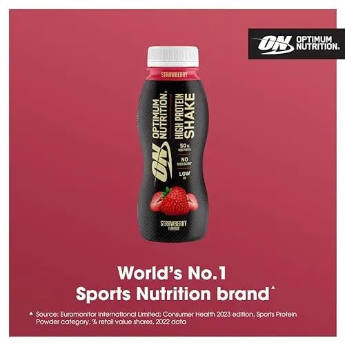 Optimum Nutrition High Protein Shake Bottles, Ready To Drink Healthy Snacks, No added - TrustMedUSA