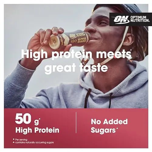 Optimum Nutrition High Protein Shake Bottles, Ready To Drink Healthy Snacks, No added - TrustMedUSA
