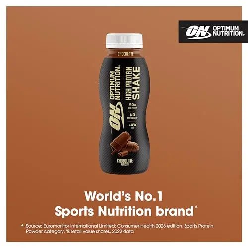 Optimum Nutrition High Protein Shake Bottles, Ready To Drink Healthy Snacks, No added - TrustMedUSA