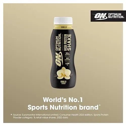 Optimum Nutrition High Protein Shake Bottles, Ready To Drink Healthy Snacks, No added - TrustMedUSA