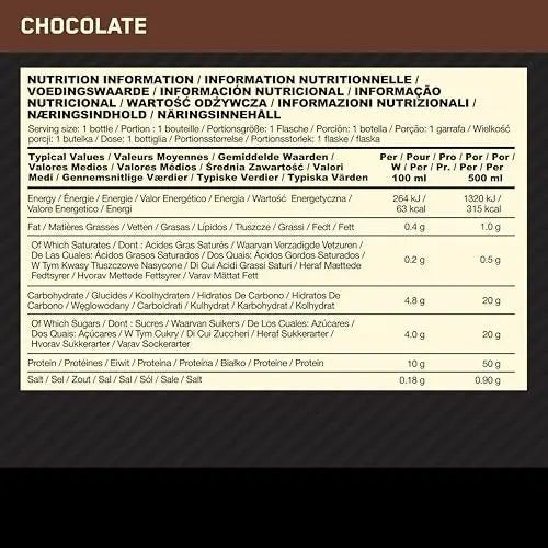 Optimum Nutrition High Protein Shake Bottles, Ready To Drink Healthy Snacks, No added - TrustMedUSA