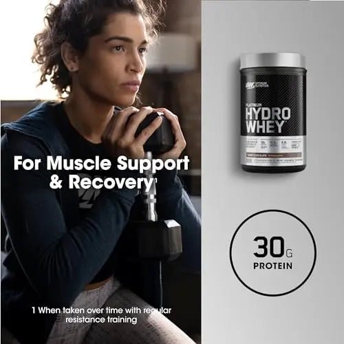 Optimum Nutrition Platinum Hydrowhey Protein Powder, 100% Hydrolyzed Whey Protein - TrustMedUSA