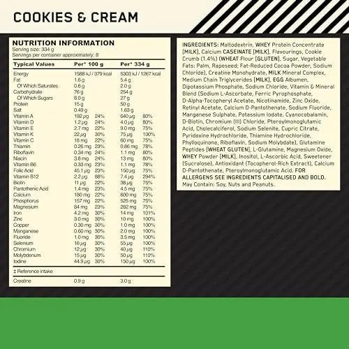 Optimum Nutrition Serious Mass Protein Powder High Calorie Weight Gainer - TrustMedUSA