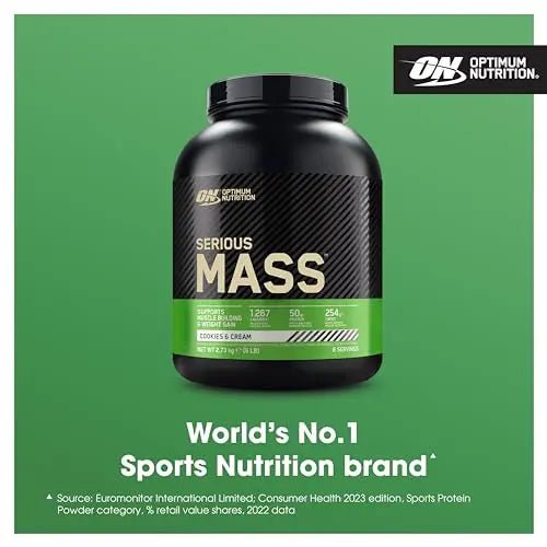 Optimum Nutrition Serious Mass Protein Powder High Calorie Weight Gainer - TrustMedUSA