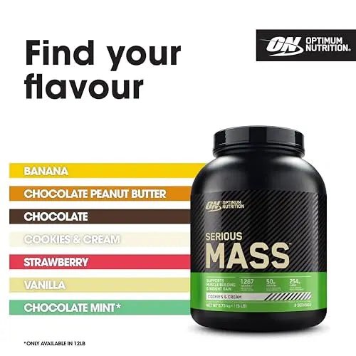 Optimum Nutrition Serious Mass Protein Powder High Calorie Weight Gainer - TrustMedUSA