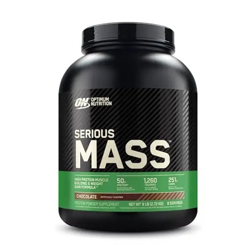 Optimum Nutrition Serious Mass, Weight Gainer Protein Powder, Chocolate, 6 Pound - TrustMedUSA