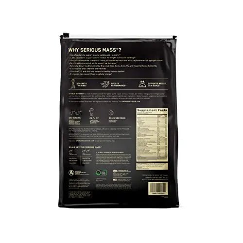 Optimum Nutrition Serious Mass Weight Gainer Protein Powder, Vitamin C, Zinc and Vitamin - TrustMedUSA