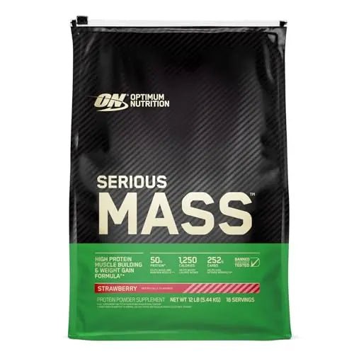 Optimum Nutrition Serious Mass Weight Gainer Protein Powder, Vitamin C, Zinc and Vitamin - TrustMedUSA