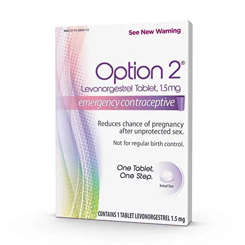 Option 2, Compare to Plan B | Emergency Contraceptive | Morning After Pill, 1 Tablet - TrustMedUSA