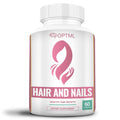 OPTML Hair and Nail Vitamins for Hair Growth and Thickness, Biotin-Infused Hair Pills, Hair Vitamins for Faster Hair Growth and Healthy Nails, for Women and Men, 60 Capsules - TrustMedUSA