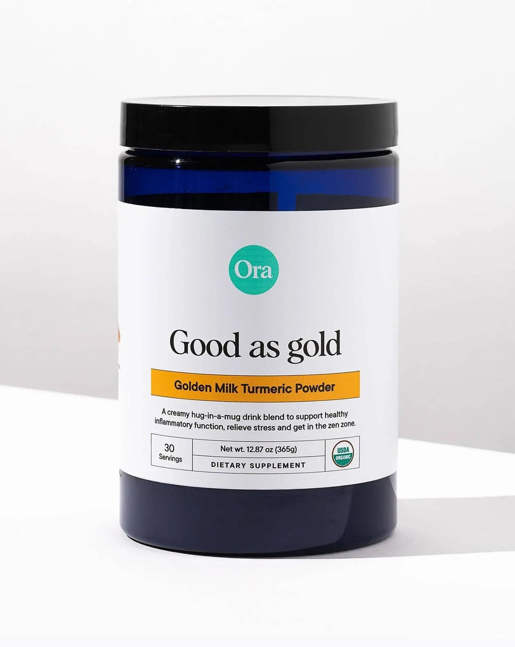Ora Organic Golden Milk Powder - Ayurvedic Turmeric Powder with Organic Adaptogens - Ashwagandha, Reishi and Ginger | Organic, Gluten-Free, Soy-Free, Vegan, Non-GMO - Maple & Vanilla, 30 Servings - TrustMedUSA