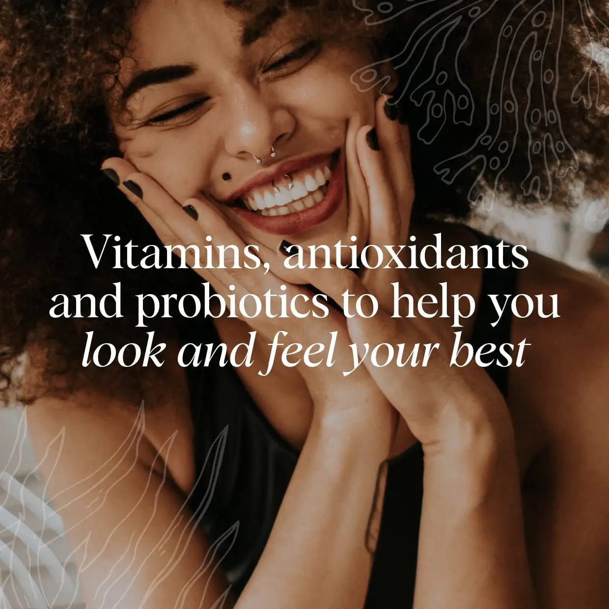 Ora Organic Hair, Skin, and Nails Support- BeYouTiful - Beauty Supplement with B Vitamins and Algae Extracts for Healthy Hair and Skin - 60 Vegan Capsules - TrustMedUSA