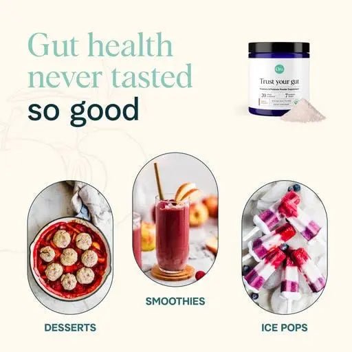Ora Organic Prebiotic and Probiotic Powder Supplement - 20 Billion Probiotics, 7 Strains for Best Prebiotic Powder, Non-GMO, Probiotics for Women, Men & Kids - Apple Raspberry Flavor, 30 Servings… - TrustMedUSA