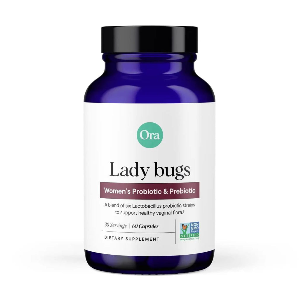 Ora Organic Prebiotics and Probiotics for Women - Lactobacillus for Vaginal and Urinary Tract Health, Contains 16 Billion CFU, 6 Strains - 1 Month Supply, 60 Vegan Probiotic Capsules - TrustMedUSA