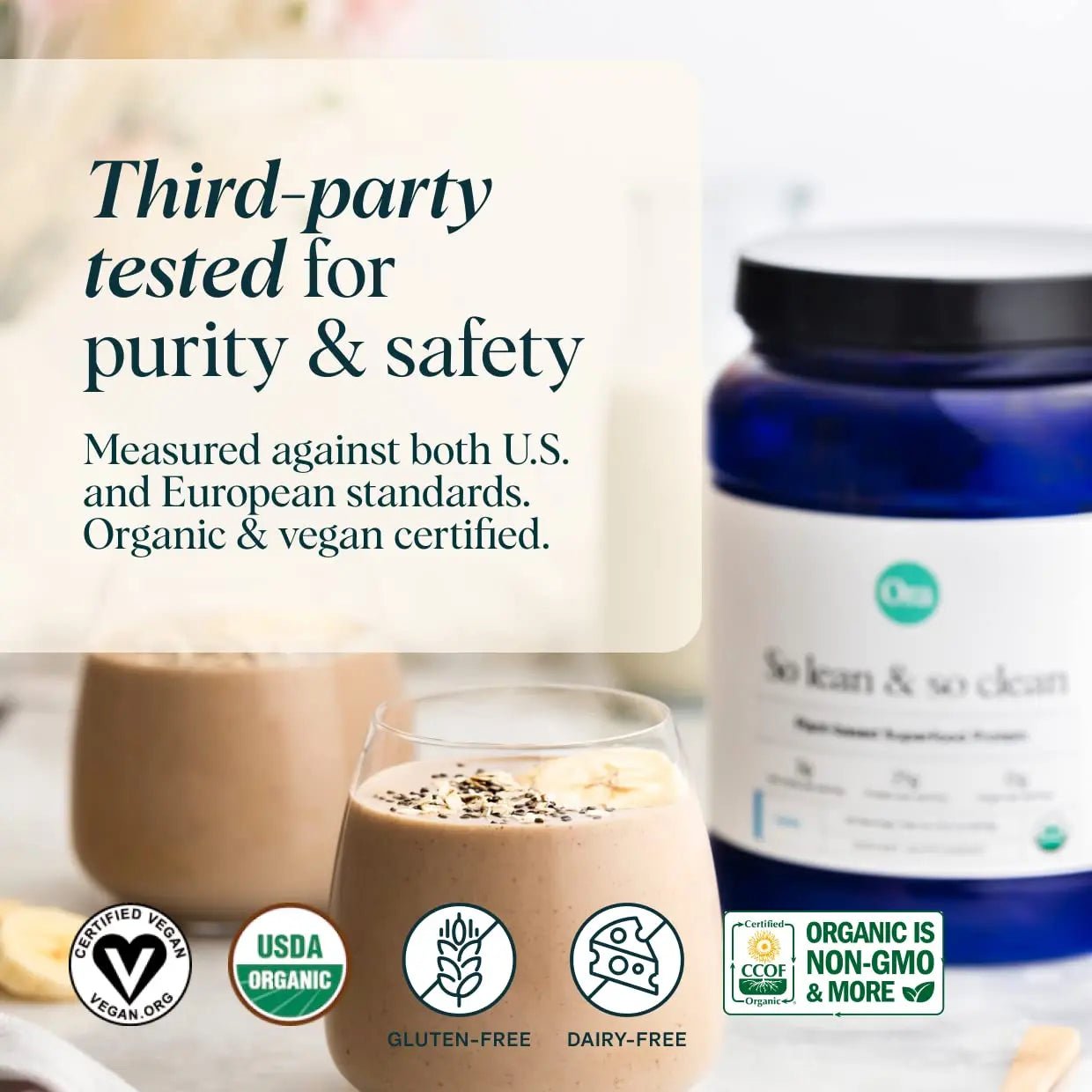 Ora Organic Protein Powder - 21g Plant-Based Protein for Women and Men Pre-Workout - TrustMedUSA