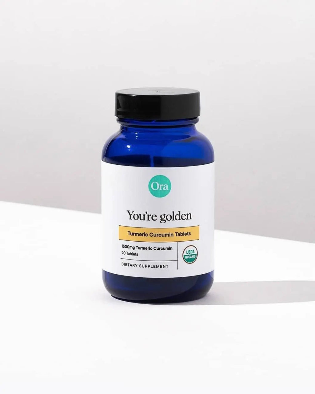 Ora Organic Turmeric Curcumin with Piperine - Pure Extracts for Joint Stress and Cardiovascular Health, Support Healthy Cognitive Function, No Filler Ingredients - 90 Vegan Tablets, 1 Month Supply - TrustMedUSA