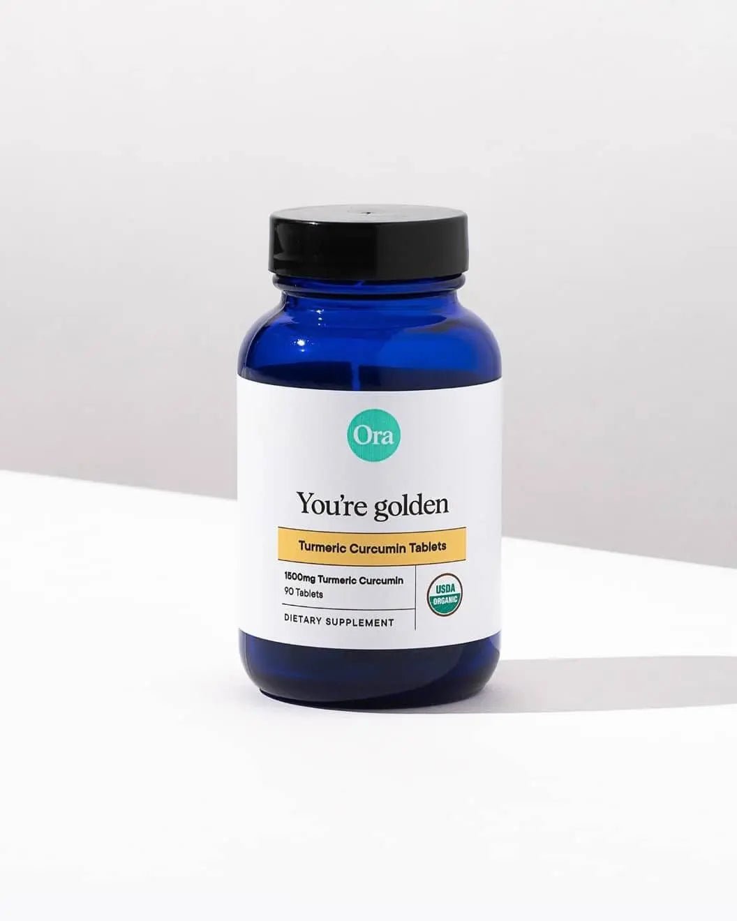 Ora Organic Turmeric Curcumin with Piperine - Pure Extracts for Joint Stress and Cardiovascular Health, Support Healthy Cognitive Function, No Filler Ingredients - 90 Vegan Tablets, 1 Month Supply - TrustMedUSA