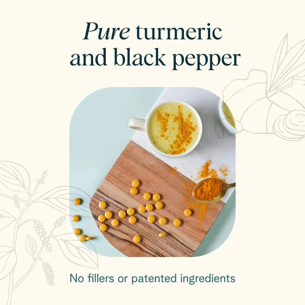 Ora Organic Turmeric Curcumin with Piperine - Pure Extracts for Joint Stress and Cardiovascular Health, Support Healthy Cognitive Function, No Filler Ingredients - 90 Vegan Tablets, 1 Month Supply - TrustMedUSA
