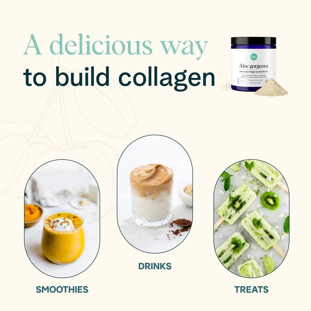 Ora Organic Vegan Collagen-Boosting Powder for Women and Men - Hair, Skin, & Nails Support - Bamboo Silica, Plant-Based Protein, Organic Vitamin C, Aloe Vera - Vanilla Flavor, 20 Servings - TrustMedUSA
