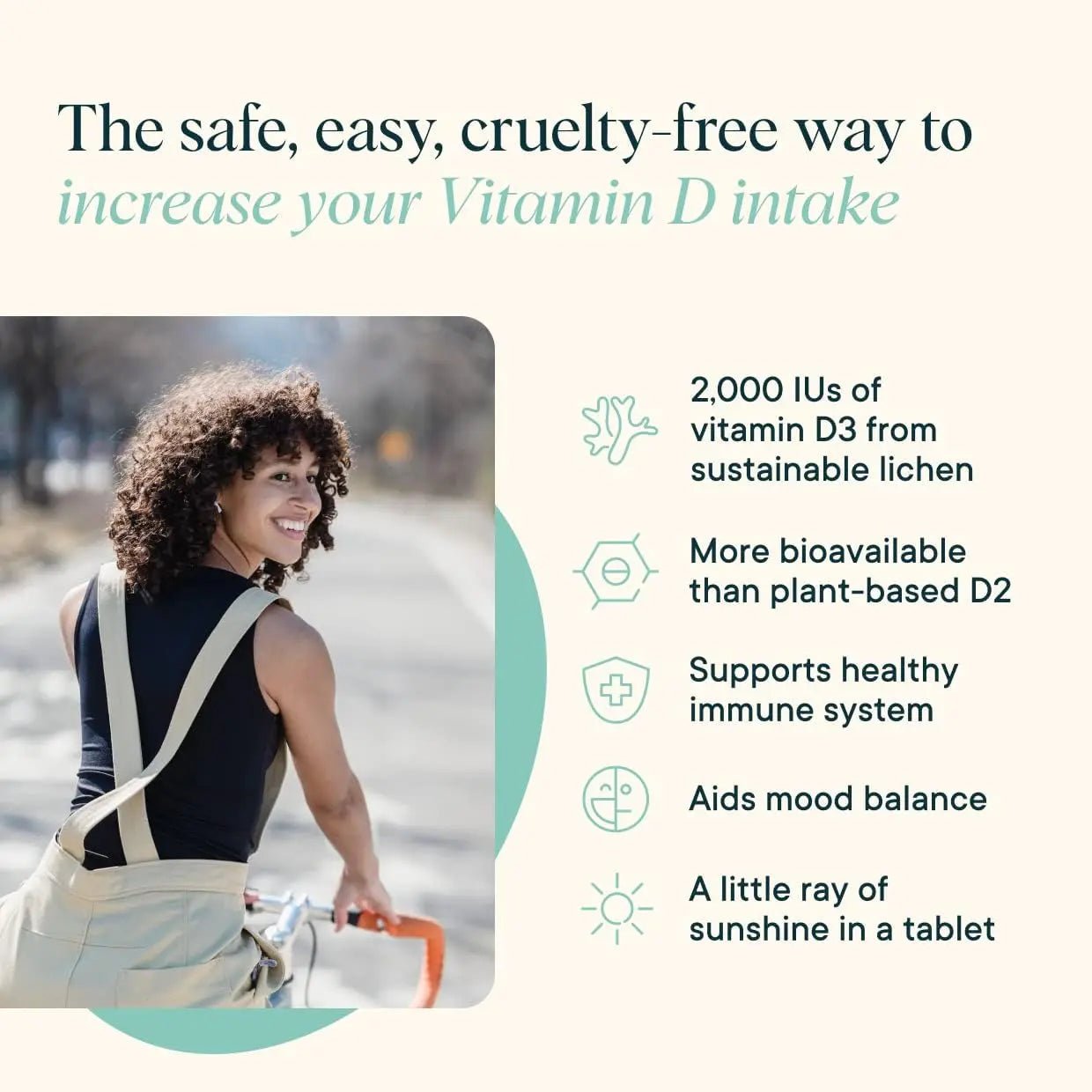 Ora Organic Vitamin D3 2000IU - Vegan Vitamin D Chewables from Lichen for Bone Health, Immune Support, & Mood | Maximum Absorption - 1 Month Supply, 30 Vegan Chewable Vanilla Tablets - TrustMedUSA