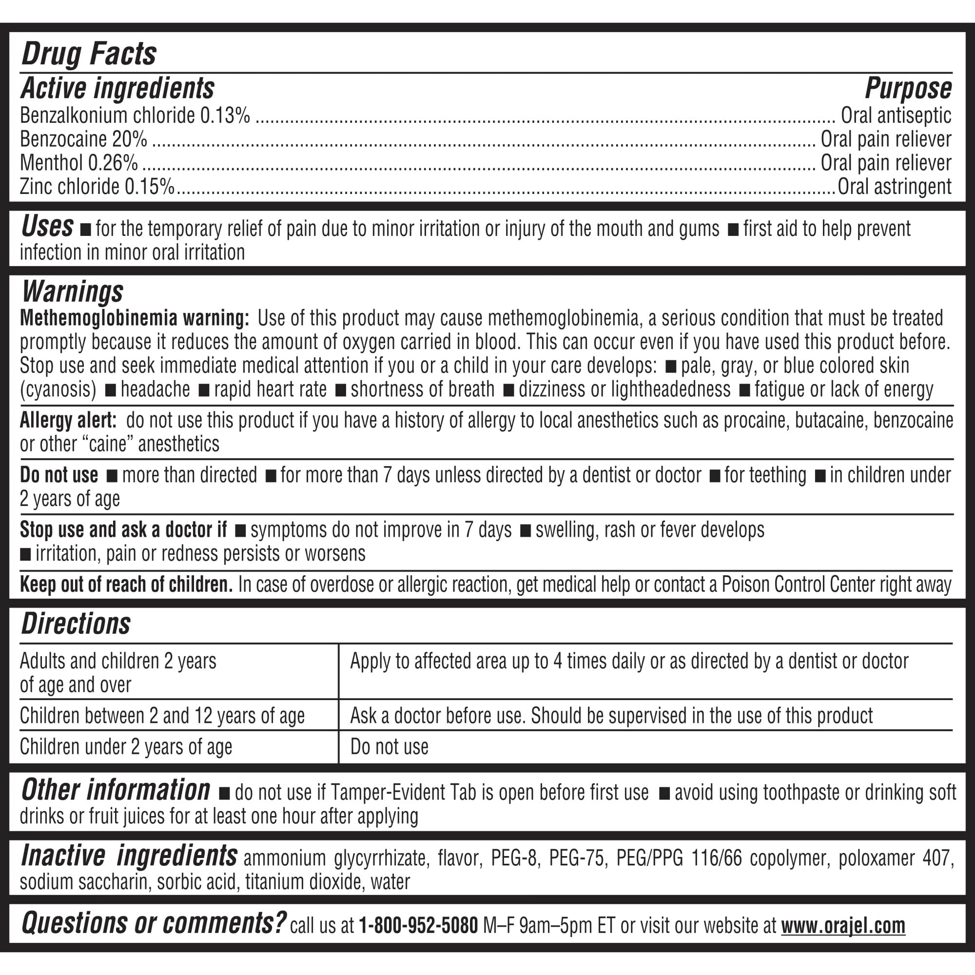 Orajel 4X for Toothache & Gum Pain: Severe Cream Tube 0.33oz- From Oral Pain Relief Brand - Maple Wellness Supplements